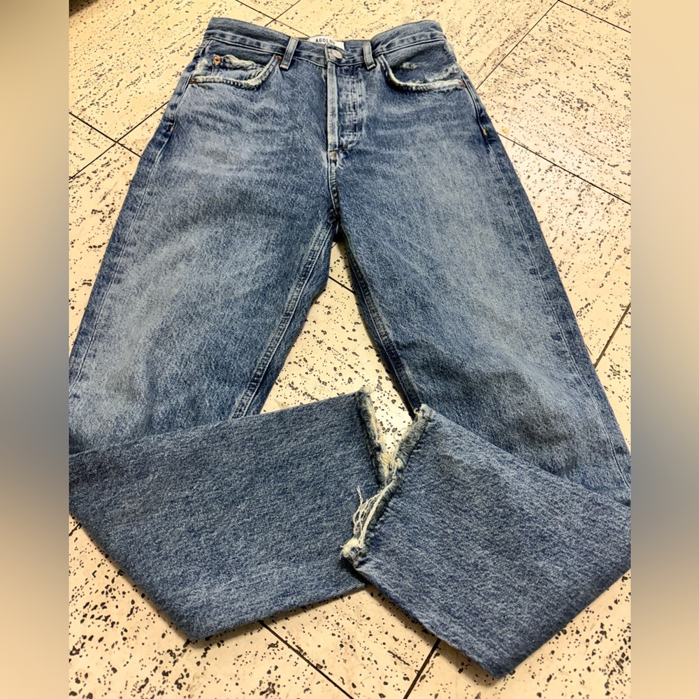 Agolde RILEY HIGH RISE STRAIGHT CROP IN FREQUENCY
